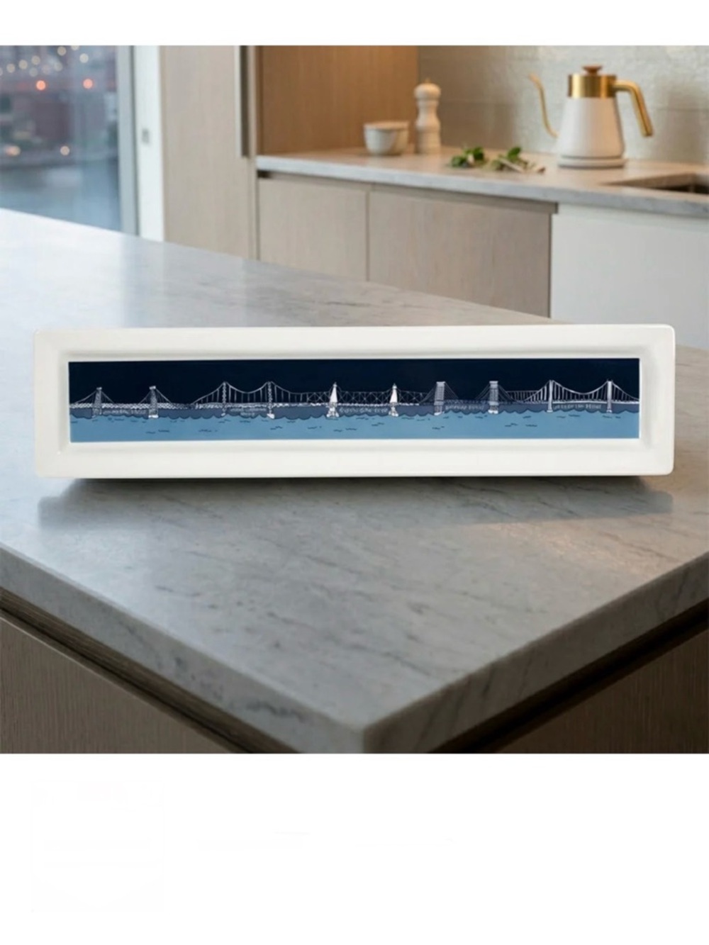 NWT Fishs Eddy Bridge and Tunnel Stoneware Tray